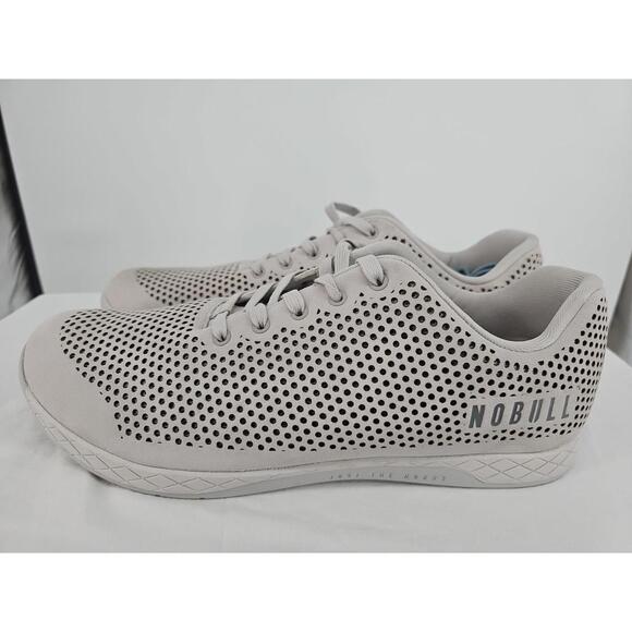 NoBull Project Suede Black Perforated Trainer Sneaker M18 W19.5